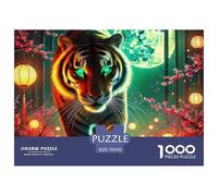Tiger Puzzle 1000 Pezzi Bambini Adulti Impegnativo E Difficile Giochi Rilassamento E Intelligence,Idea Regalo Uomo E Donna 70x50cm/1000pcs