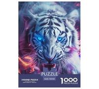 Tiger Puzzle Da 1000 Pezzi Per Adulti E Bambini Da 14 Anni E Più Jigsaw Multicolore Moderno Gioco Familiare Regalo Amore E Amico 70x50cm/1000pcs