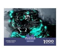 Tiger Puzzle De 1000 Pièces Pour Adultes Et Enfants À Partir De 12 Ans Jeu Cadeau Unique Wildlife Divertissement Créatif Cadeau Classiques Décoration De La Maison 70x50cm/1000pcs