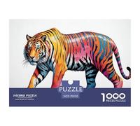 Tiger Puzzle Giochi 1000 Pezzi Regalo Per Amore E Amico Arte Interesting Puzzle Adulti Idea Regalo Per 70x50cm/1000pcs