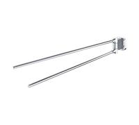 TIGER Ramos Portasciugamani a 2 Bracci, Acciaio Inox, Cromato, 5 x 5,9 x 45,1 cm