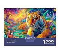Tiger Resting by Crystal Stream Puzzle Da 1000 Pezzi The Forest King Ideale Per I Regali Di Compleanno E Di Vacanza 52x38cm/1000pcs
