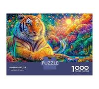 Tiger Rests by A Magical Stream Puzzle Da 1000 Pezzi The Forest King Classico E Sfidante, Regalo Per Tutte Le Età 38x26cm/1000pcs