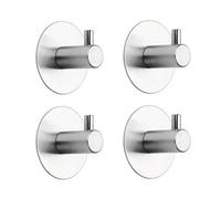 Tiger Rhino - Set di 4 Ganci in Acciaio Inox Spazzolato