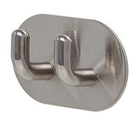 Tiger Rondo Gancio Double, Acciaio Inox Spazzolato, 6,4 x 4 x 2,4 cm