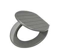 Tiger Baya Sedile per WC, Acciaio Inox, Grigio, 37,5 x 5 x 43 cm