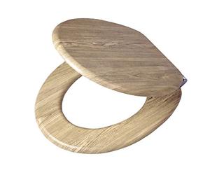 Tiger Sedile per WC, Look Assi di Legno, MDF