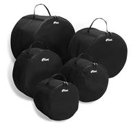 Tiger Set di 5 borse per batteria, leggere e resistenti, in nylon 600D con spessa imbottitura in schiuma, adatte per batterie standard (55,9 cm, 30,5 cm, 33 cm, 35,6 cm, 40,6 cm), maniglie ergonomiche