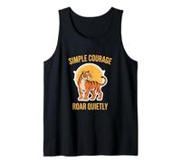 Tiger Simple Roar unisex per adolescenti e giovani amanti della natura alla moda Canotta