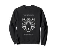 Tiger Simple Roar unisex per adolescenti e giovani amanti della natura alla moda Felpa