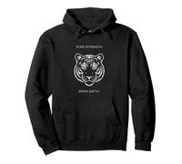 Tiger Simple Roar unisex per adolescenti e giovani amanti della natura alla moda Felpa con Cappuccio