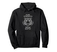 Tiger Simple Roar unisex per adolescenti e giovani amanti della natura alla moda Felpa con Cappuccio