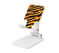 Tiger Stripe Camouflage Pieghevole Supporto per Cellulare Angolo Regolabile Altezza Desktop Portatile Cellulare Culla Compatibile Con Tutti Gli Smartphone Bianco Stile