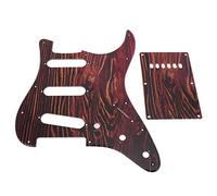 Tiger Stripes Guitar Pickguard SSS Style, Lightweight PVC Material, Good Shielding and Interference, Decorative and Protective Guitar Accessory with 8 Screw Holes