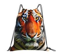 Tiger Stripes Orange Pattern Uomo Donna Zaino Con Coulisse Resistente Borsa Con Coulisse Leggero Zainetto Per Yoga Viaggio Nuoto