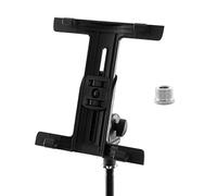 TIGER - Supporto per Tablet/Ipad per Microfono/Supporto Musicale Con Morsetto Regolabile, Nero