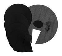 TIGER TDA35-BK Drum Kit Silenziatore Pad Set - Set di silenziatori per batteria acustica Rock Size