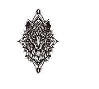 Tiger Temporary Tattoo Stickers Flower Lion Body Chest Leg Waterproof Sticker Man Totem(002)