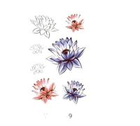 Tiger Temporary Tattoo Stickers Flower Lion Body Chest Leg Waterproof Sticker Man Totem(003)