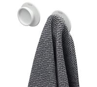 TIGER Tess, Gancio portasciugamani, Bianco (set da 2), 19x53x53mm