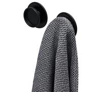 TIGER Tess, Gancio portasciugamani, Nero (Set da 2), 19x53x53mm