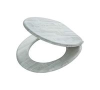 TIGER Titan Sedile per WC, Acciaio Inox, MDF, Grigio, 37 x 44 x 4 cm