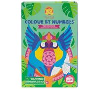 Tiger Tribe- Colour By Numbers/The Tropics Quaderni e Libri da colorare, Multicolore, 3760647