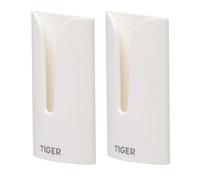 Tiger Tulip Gancio (set da 2), ABS, Bianco, 3,1 x 6 x 1,4 cm
