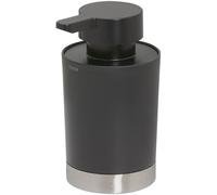 Tiger Tune Dispenser per Sapone, Acciaio Inox Spazzolato/Nero, 6.8x12.4x8.3 cm