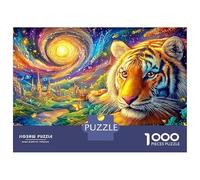 Tiger Under A Cosmic Spiral Puzzle Da 1000 Pezzi The Forest King Educativo E Di Sfida Per Bambini E Adulti 70x50cm/1000pcs