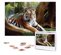 Tiger Under Tree Jigsaw Puzzle da 1000 pezzi in legno puzzle con immagini personalizzate puzzle personalizzati per matrimoni per adulti
