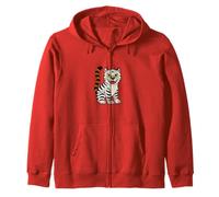 Tiger Vibe: K-Pop incontra l"arte popolare coreana Felpa con Cappuccio