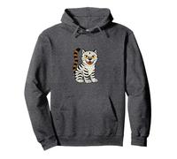 Tiger Vibe: K-Pop incontra l"arte popolare coreana Felpa con Cappuccio