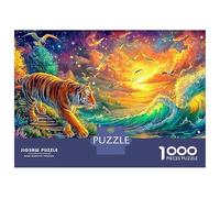 Tiger Walking by Cosmic Waves Puzzle Da 1000 Pezzi The Forest King Gioco Di Sfida Per Uomini, Donne E Anziani 38x26cm/1000pcs