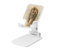 Tiger Walking, supporto per cellulare pieghevole tradizionale giapponese, angolo regolabile, altezza regolabile, supporto per cellulare da tavolo, portatile, compatibile con tutti gli smartphone