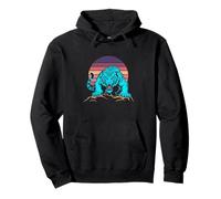 Tiger Wildlife Print Roaring Felpa con Cappuccio