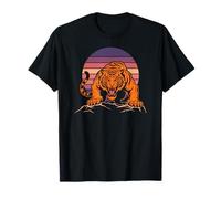 Tiger Wildlife Print Roaring Maglietta