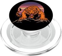 Tiger Wildlife Print Roaring PopSockets PopGrip per MagSafe