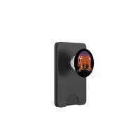 Tiger Wildlife Print Roaring PopSockets PopWallet per MagSafe