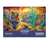 Tiger with Fairy Wings in A Forest Puzzle Da 1000 Pezzi The Forest King Elemento Essenziale Per Le Serate Di Giochi in Famiglia, Adulti E Bambini 38x26cm/1000pcs