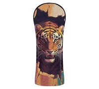 Tigers Breaking Through The Wall - Coprimazza per mazze da golf, con etichette intercambiabili n. per driver Fairway Wood Hybrid