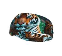 Tiger'S Gaze - Fascia per il sudore, per donne e uomini, adatta per corsa, yoga, fitness, calcio