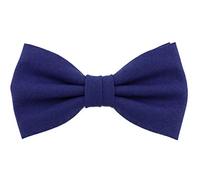 TigerTie Papillon da ragazzo in tinta unita, con circonferenza del collo regolabile da 29 a 50 cm + custodia, Blu reale, Taglia unica