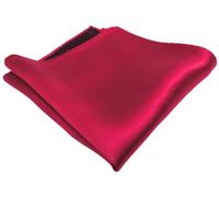 TigerTie tessuto Designer fazzoletto di seta raso - rosso-traffico monocromatico Uni - Pochette 30 x 30 cm