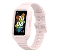 Tiggo Cinturini per Orologi per Huawei Band 7/ Band 7 Nfc Band, Cintura di Ricambio Silicone Bracelet Sportivo Cinturino Strap Armband per Huawei Band 6/6 Pro/Huawei Honor Band 6/7 (light pink)