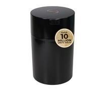 Tightpac America, Inc. Coffeevac - Il Contenitore per caffè definitivo, sigillato a Vuoto, da Circa 450 g, plastica, Black cap & Body, 1.85-Liter/1.6-Quart