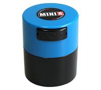 Tightpac America, Inc. Minivac, Contenitore sottovuoto ermetico, Multiuso, per Alimenti, capienza: 10-30 g, plastica, Light Blue cap Black Body, .12-Liter/4-Fluid Ounce