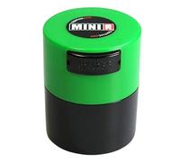 Tightpac America, Inc. Minivac, Contenitore sottovuoto ermetico, Multiuso, per Alimenti, capienza: 10-30 g, plastica, Green cap Black Body, .12-Liter/4-Fluid Ounce