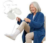 Tights Aid Assistive Dressing - Aids for Elderly & Disabled, Flexible Double Gutter Stocking Aid with Long Cords - Aids for Elderly and Disabled, Post Surgery Dressing Aid