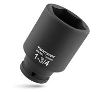 TIGHTSPOT Bussola a impatto profondo SAE da 3/4" da 3/4", resistente CR-MO Jumbo Socket a 6 punti per riparazione di camion e attrezzature pesanti